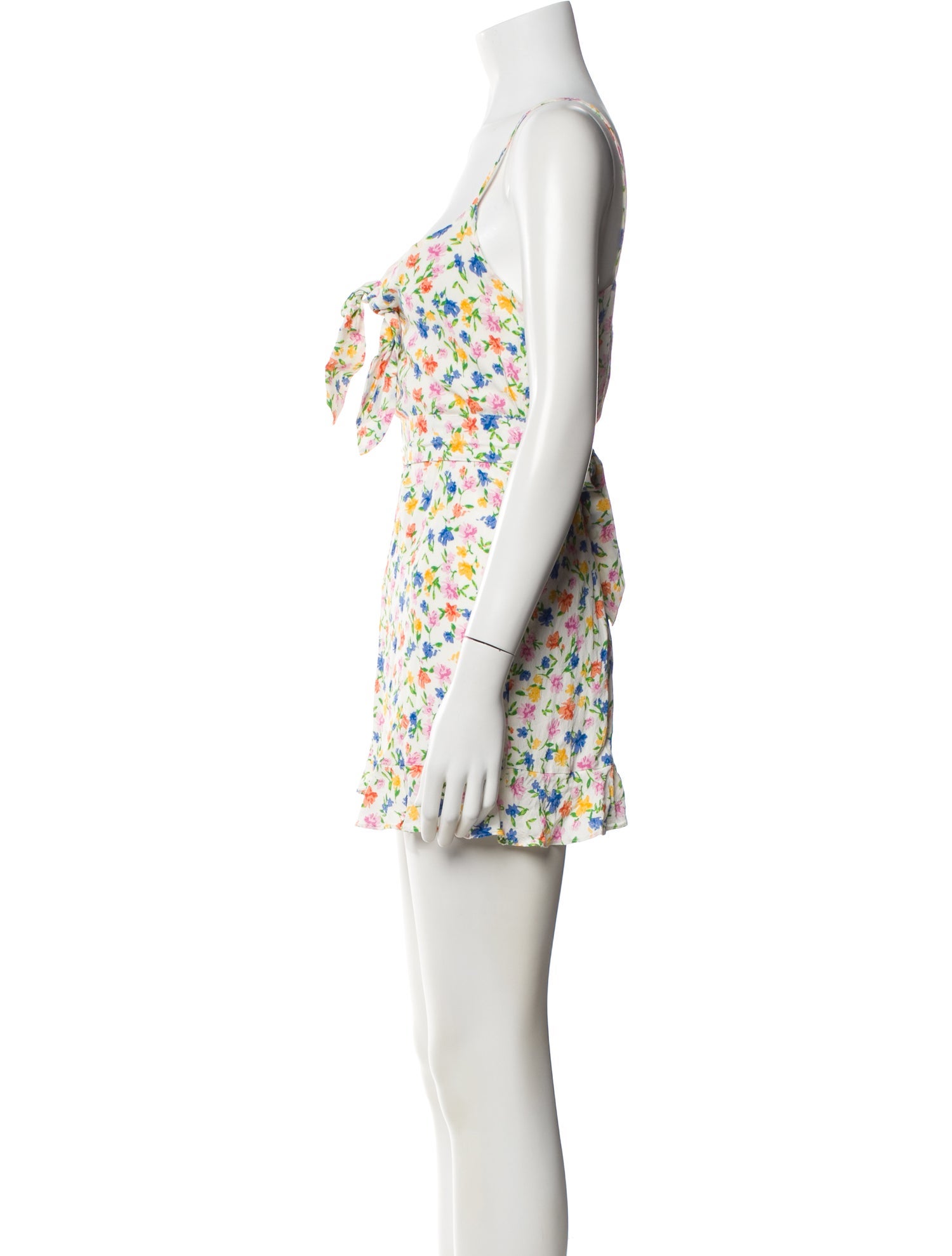 Sézane Floral Print V-Neck Romper