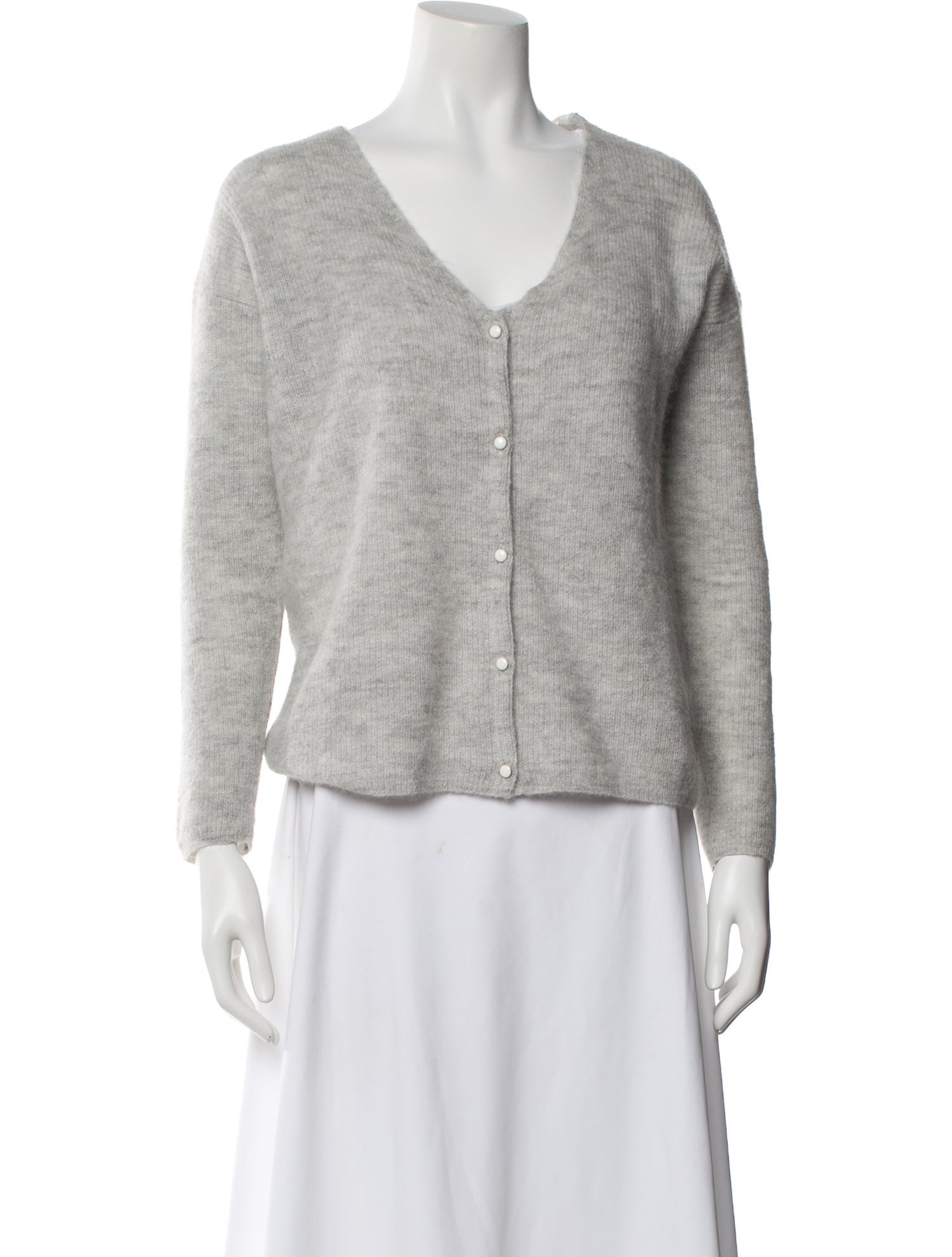 Sézane V-Neck Long Sleeve Top