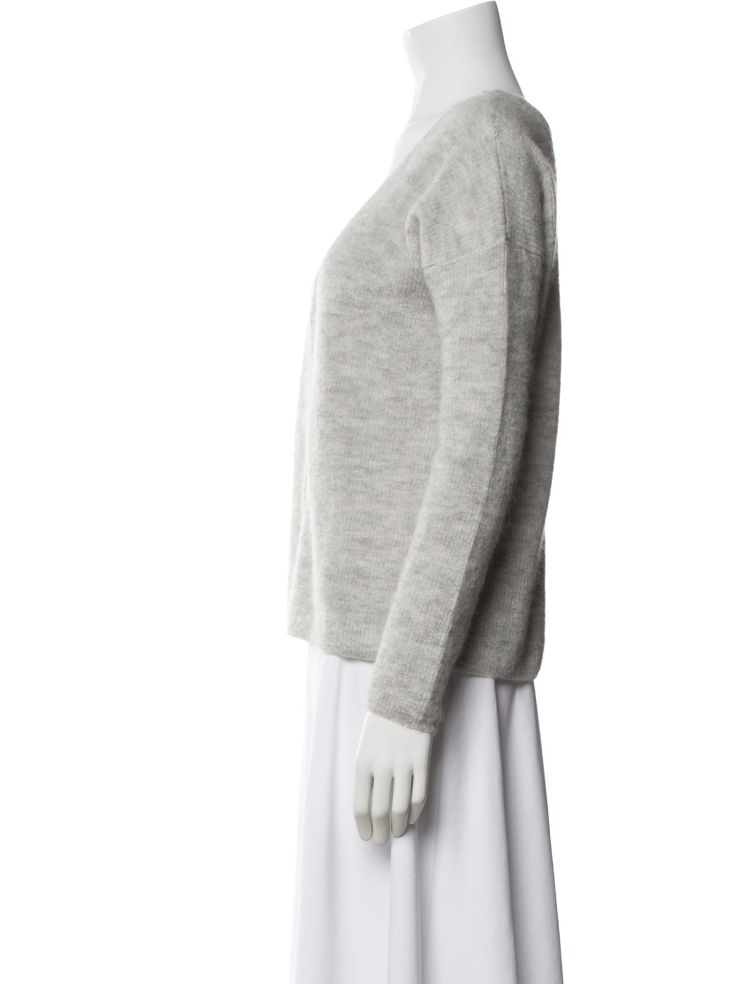 Sézane V-Neck Long Sleeve Top