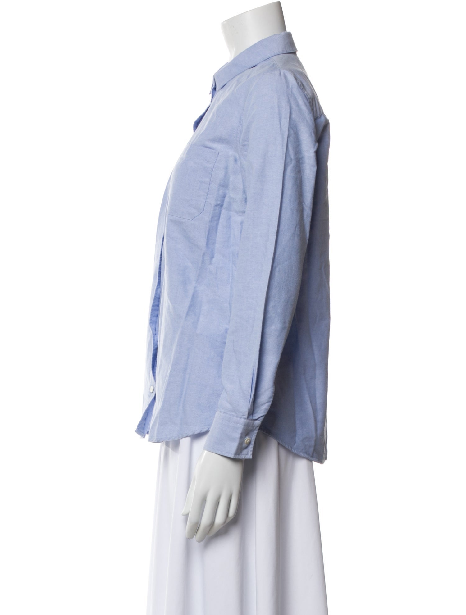 Sézane Long Sleeve Button-Up Top