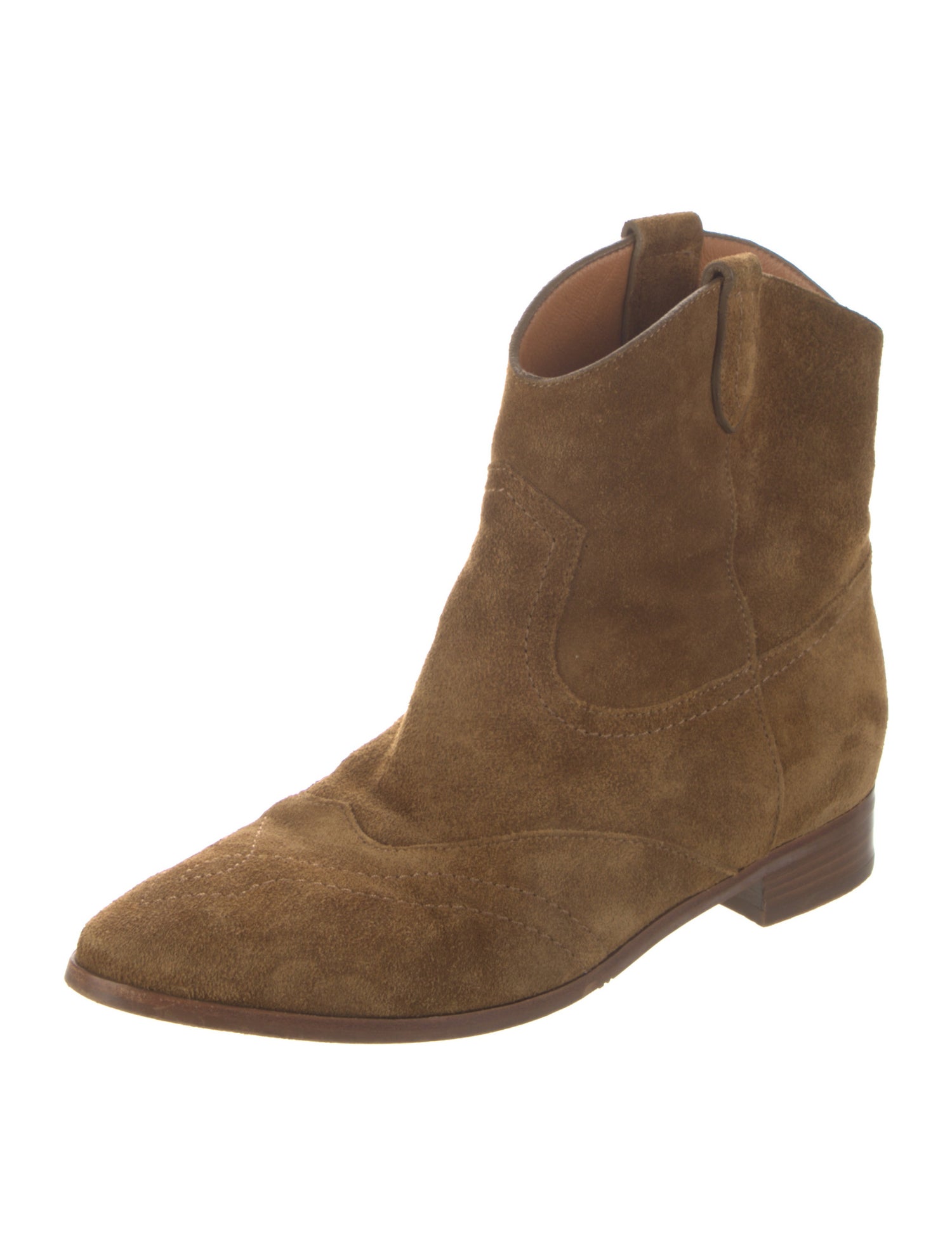 Sézane Suede Western Boots