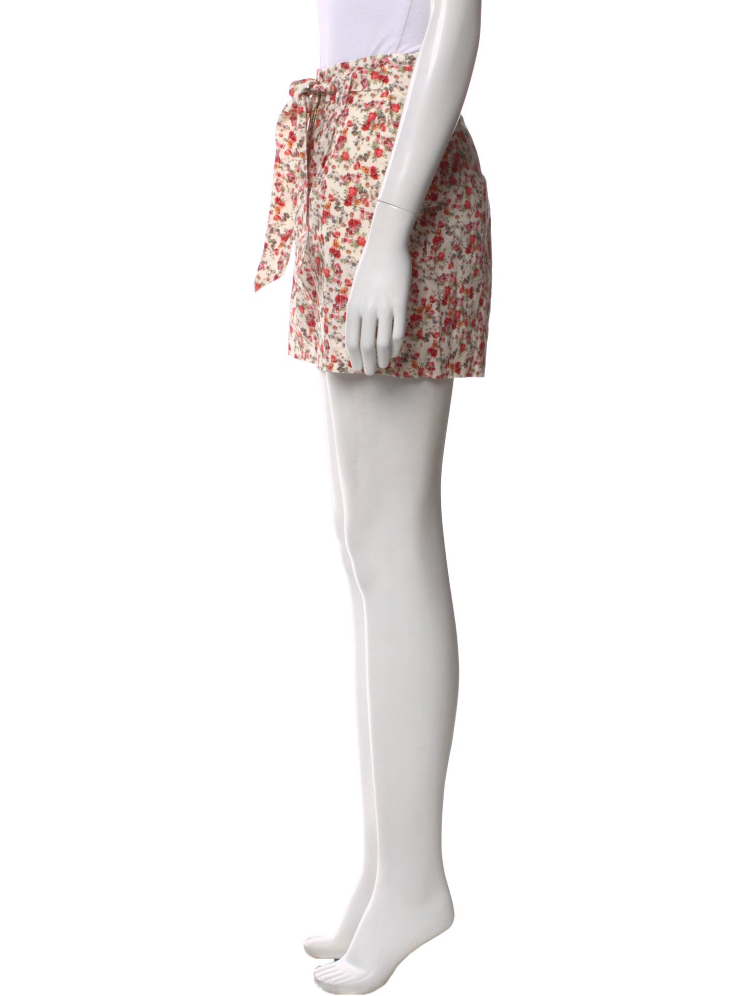 Sézane Floral Print Mini Shorts