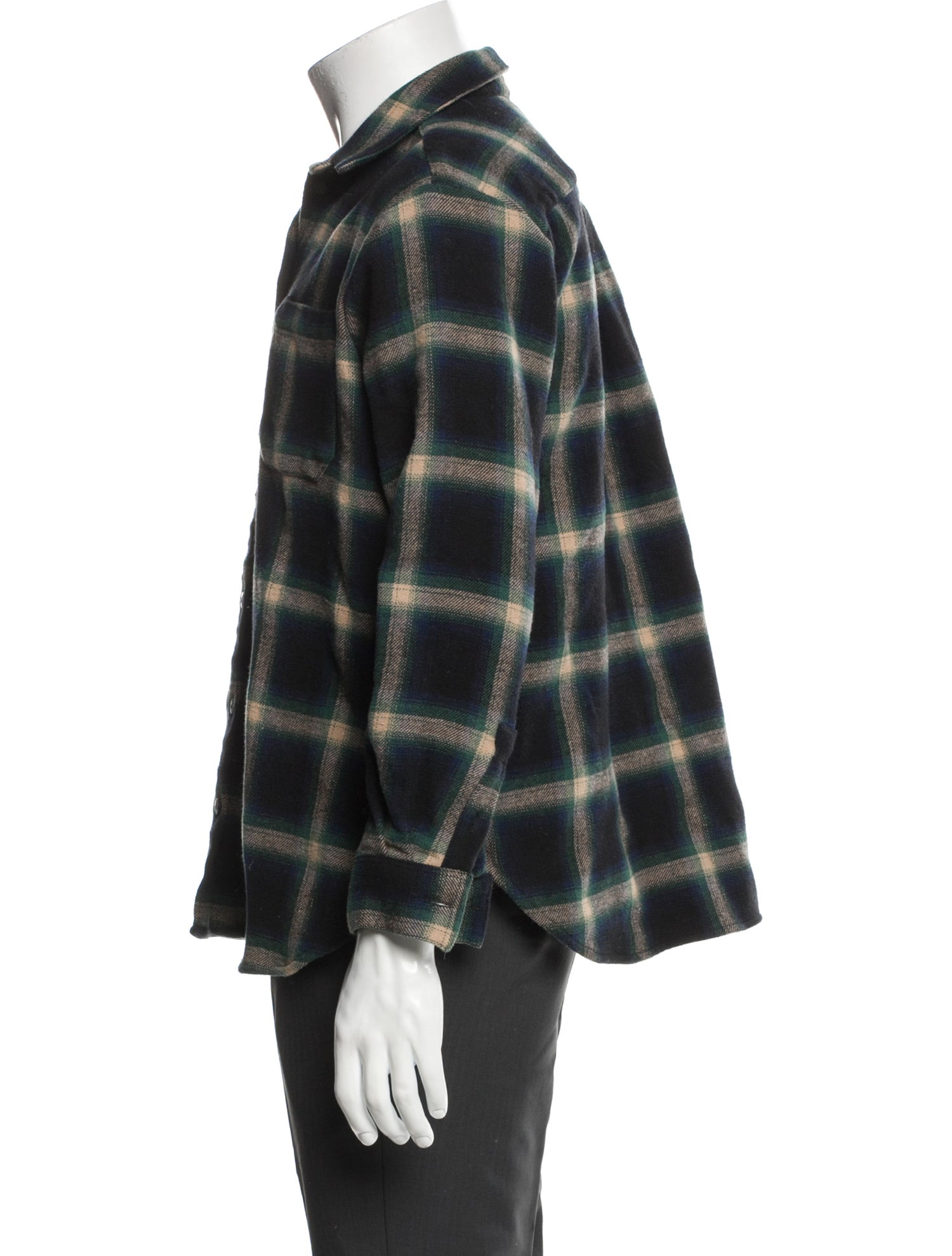 Sézane Plaid Print Long Sleeve Shirt
