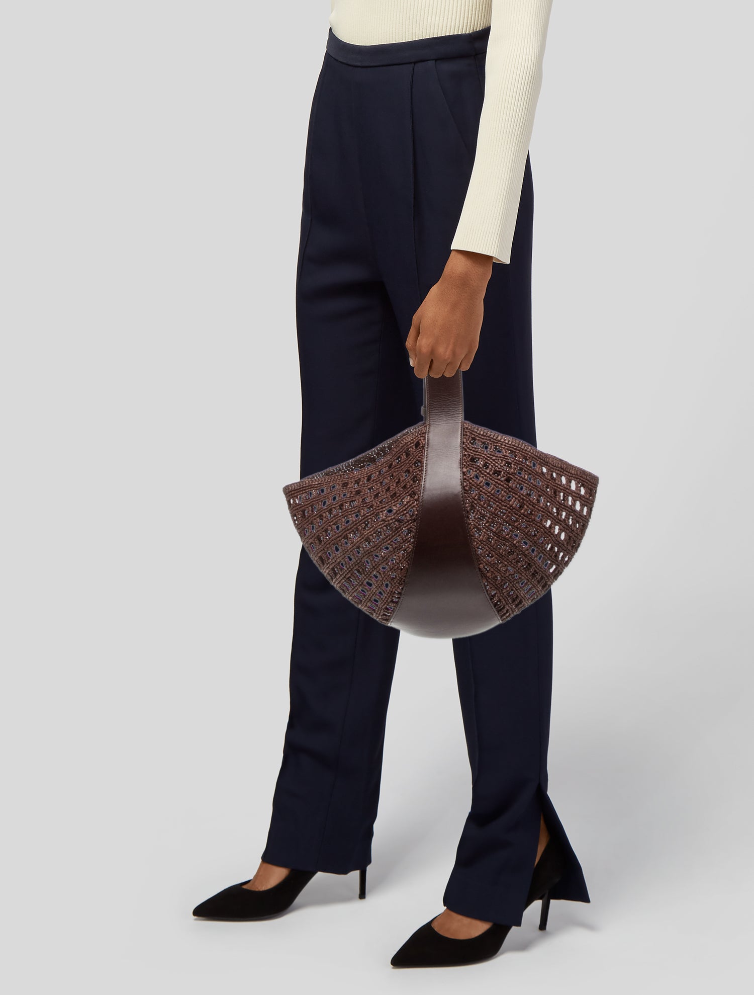 Sézane Leather Shoulder Bag