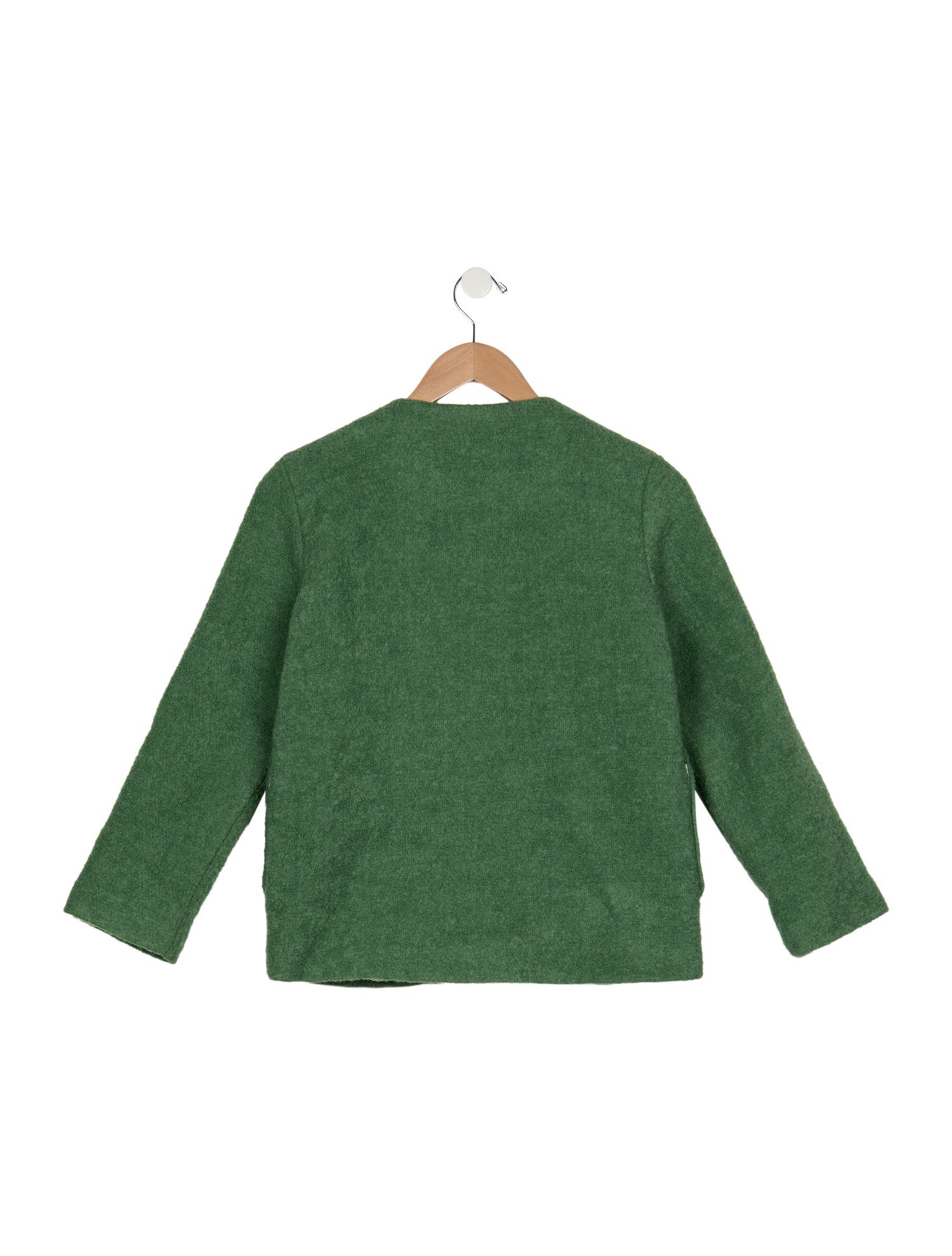 Sézane Girls Button Closure Patch Pocket Jacket