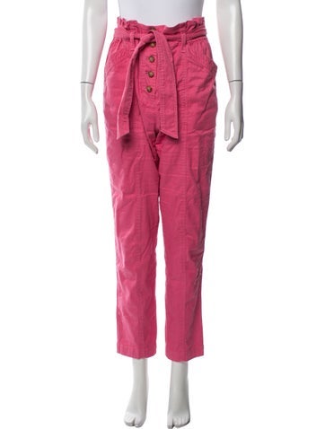 Pre-owned Sézane Straight Leg Pants In Pink