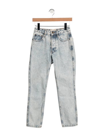 Pre-owned Sézane High-rise Straight Leg Jeans In Blue