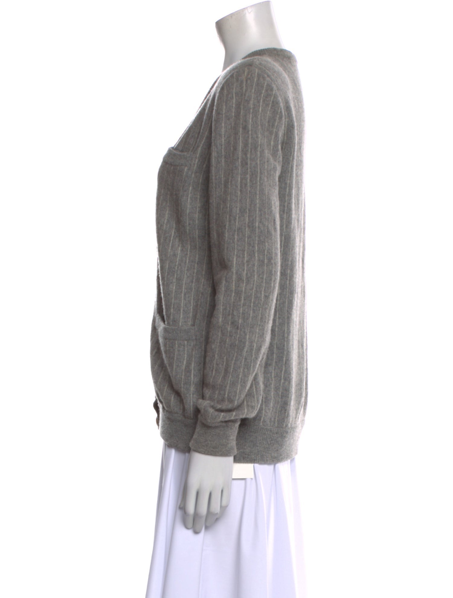 Sakowitz Furs Linen V-Neck Sweater