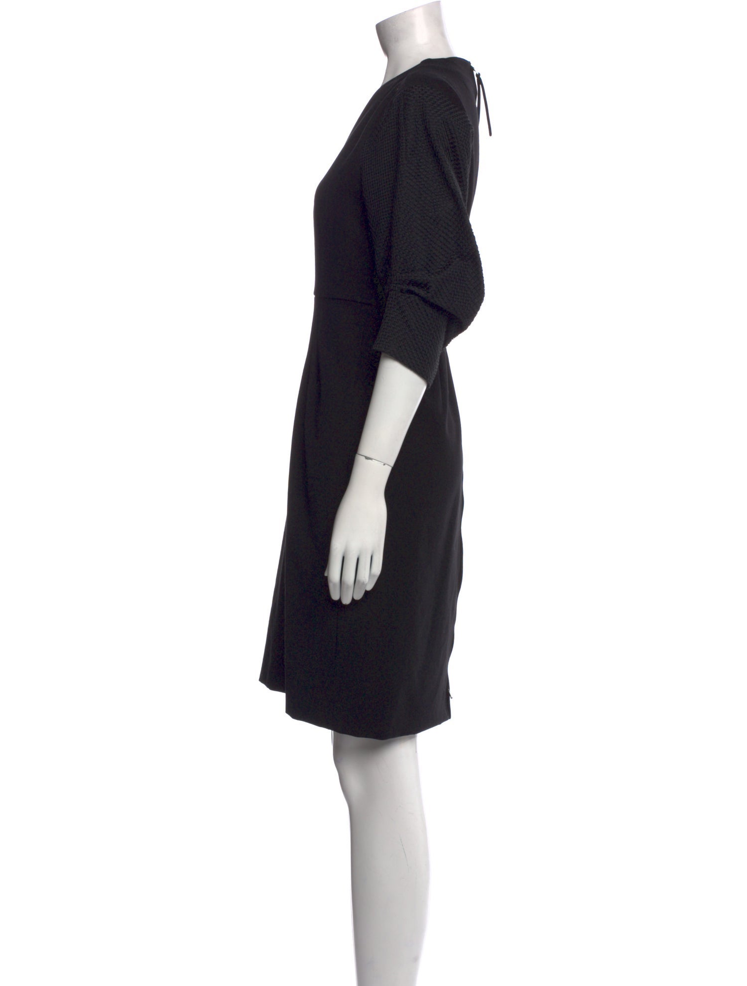 Schumacher Fur Co. Square Neckline Knee-Length Dress