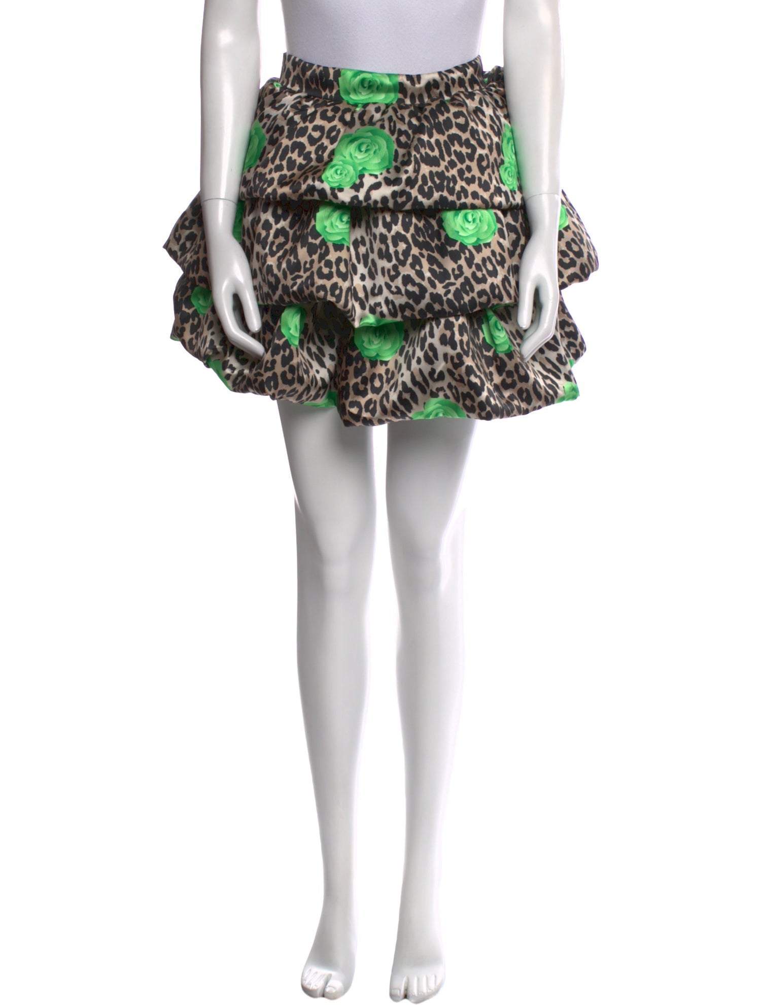 Caroline Bosmans Animal Print Mini Skirt