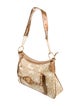 Sharif Leather Trimmed Shoulder Bag