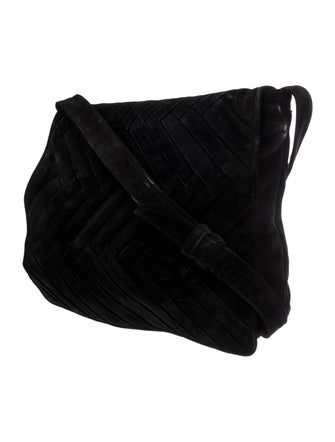 Sharif Suede Flap Shoulder Bag