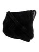 Sharif Suede Flap Shoulder Bag