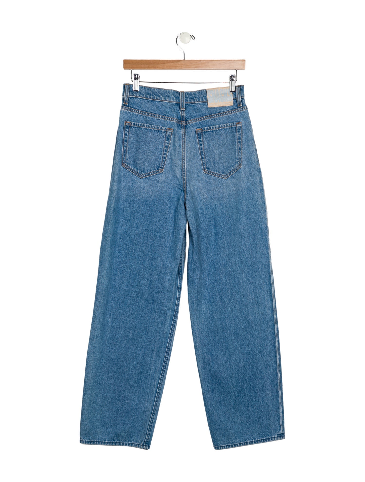 SNACKS! from Mother Mid-Rise Wide Leg Jeans