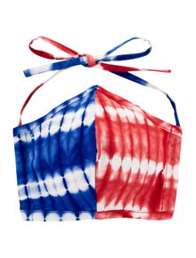 Studio 189 x Fashion Our Future 2020 Studio 189 x Fashion Our Future Blue & Red Tie Dye Mask