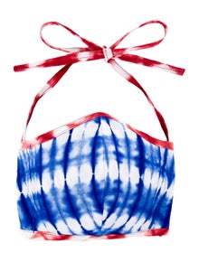Studio 189 x Fashion Our Future 2020 Blue & Red Binding Mask