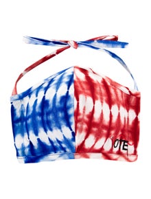Studio 189 x Fashion Our Future 2020 Blue & Red Tie Dye Vote Mask