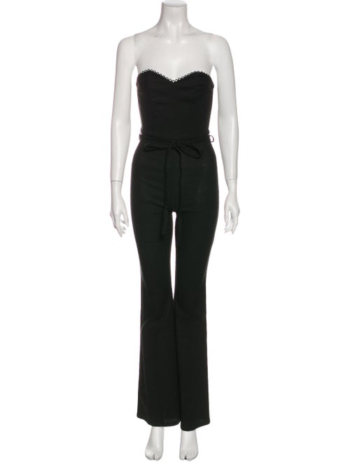 Stone Cold Fox Strapless Jumpsuit Black