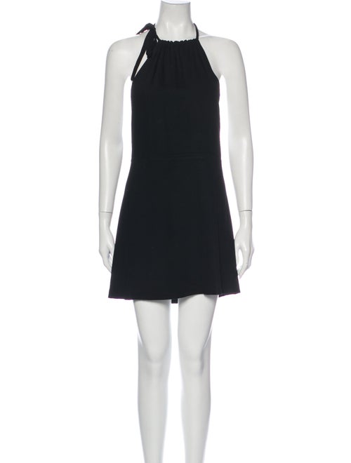 Stone Cold Fox Halterneck Mini Dress Black