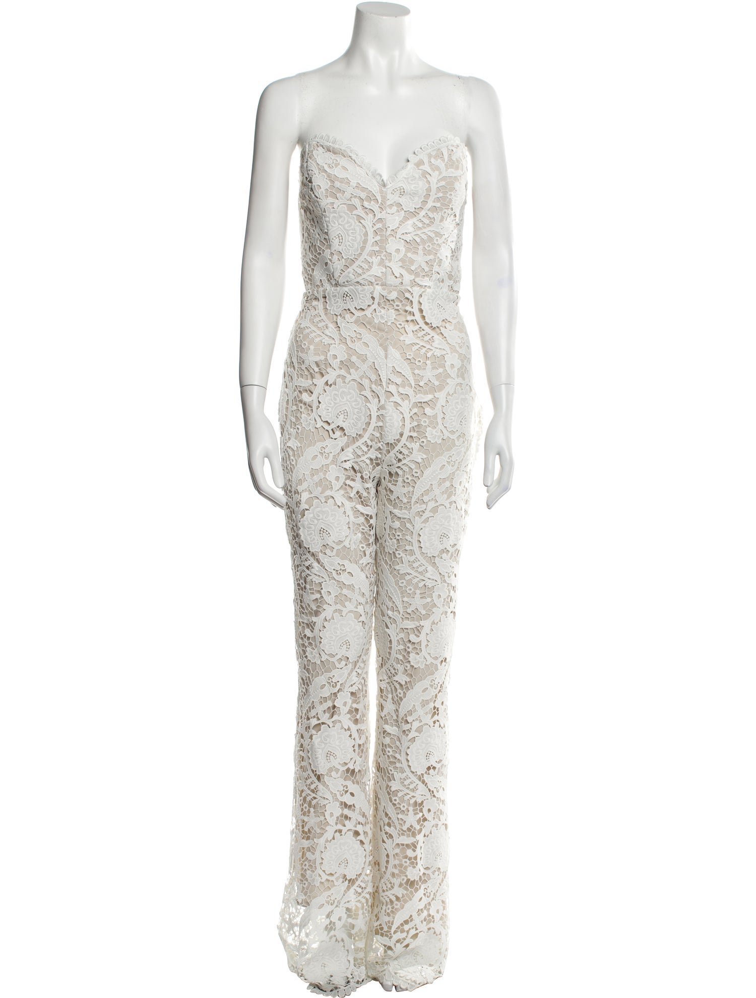 Stone Cold Fox Lace Pattern Jumpsuit