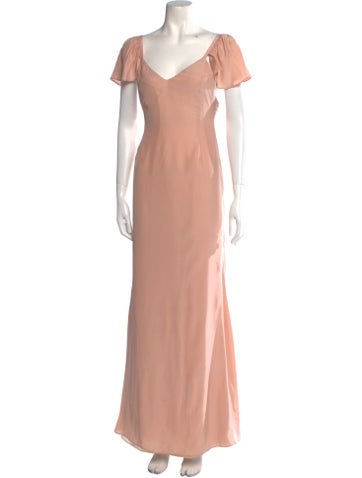 Stone Cold Fox Dresses Silk Long Dress XS