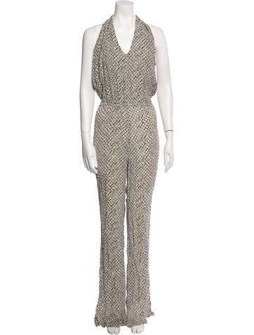 Stone Cold Fox Jumpsuits and Rompers Printed V-Neck Jumpsuit XS