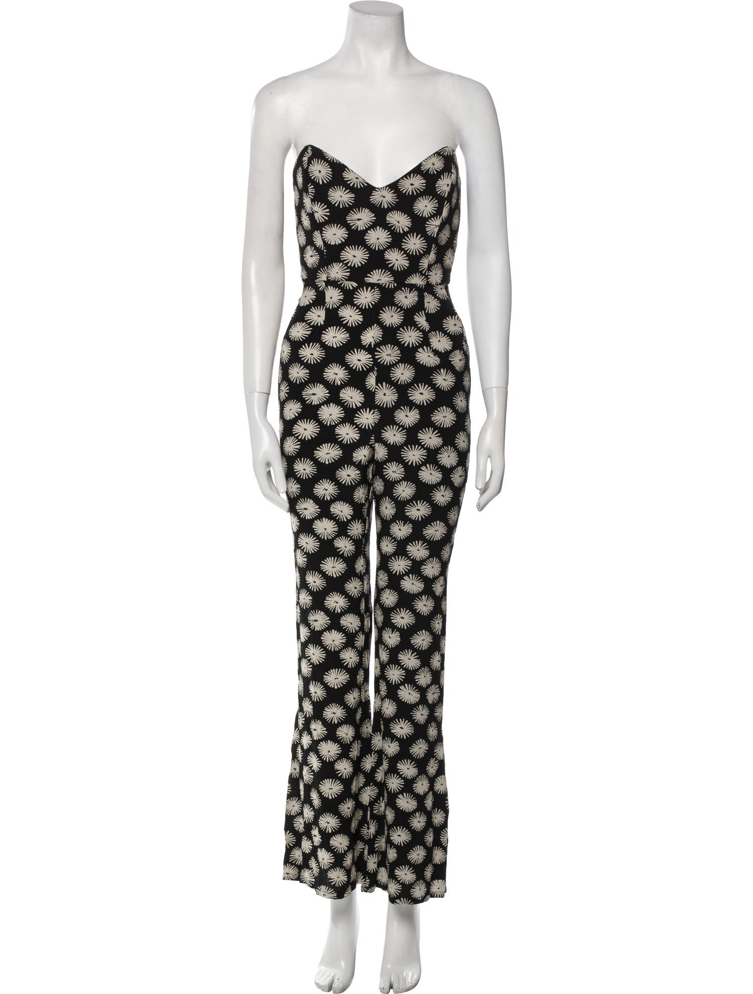 Stone Cold Fox Printed Strapless Jumpsuit