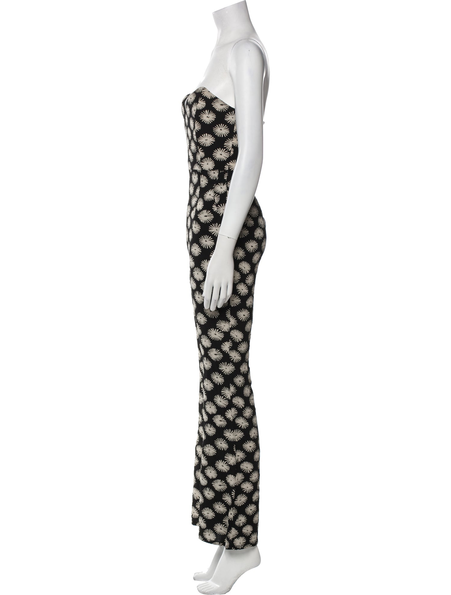 Stone Cold Fox Printed Strapless Jumpsuit