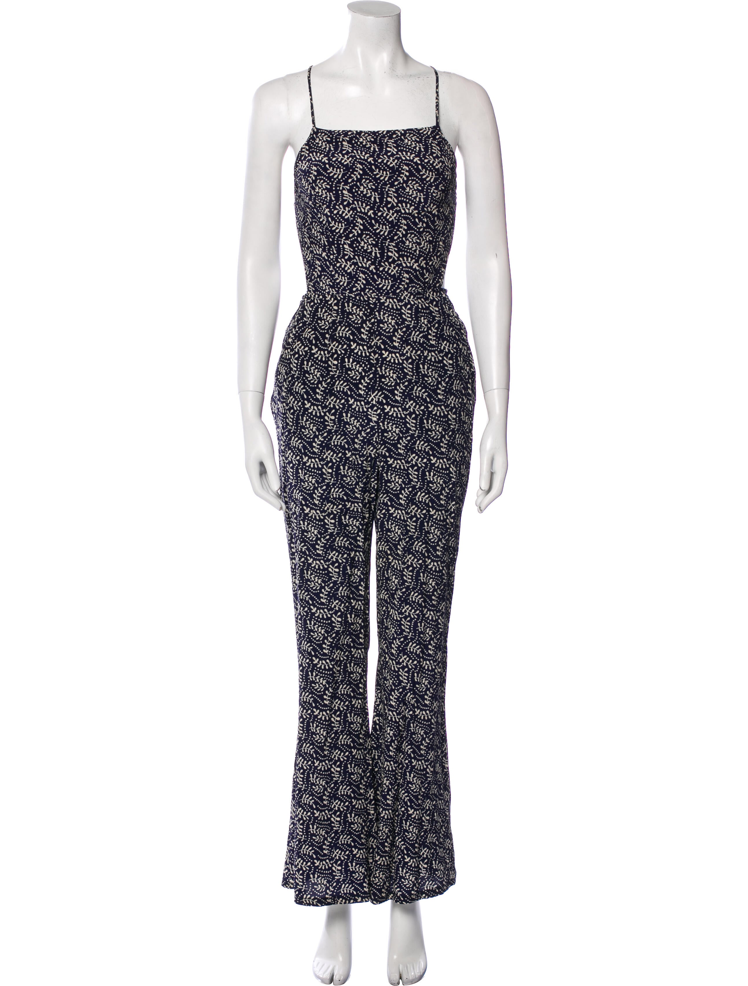 Stone Cold Fox Printed Square Neckline Jumpsuit