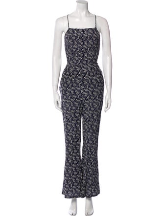 Stone Cold Fox Printed Square Neckline Jumpsuit