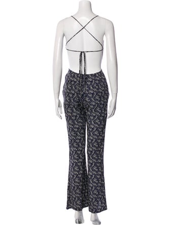 Stone Cold Fox Printed Square Neckline Jumpsuit