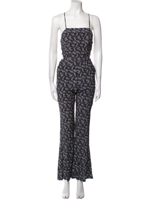 Stone Cold Fox Printed Square Neckline Jumpsuit