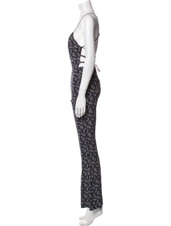 Stone Cold Fox Printed Square Neckline Jumpsuit
