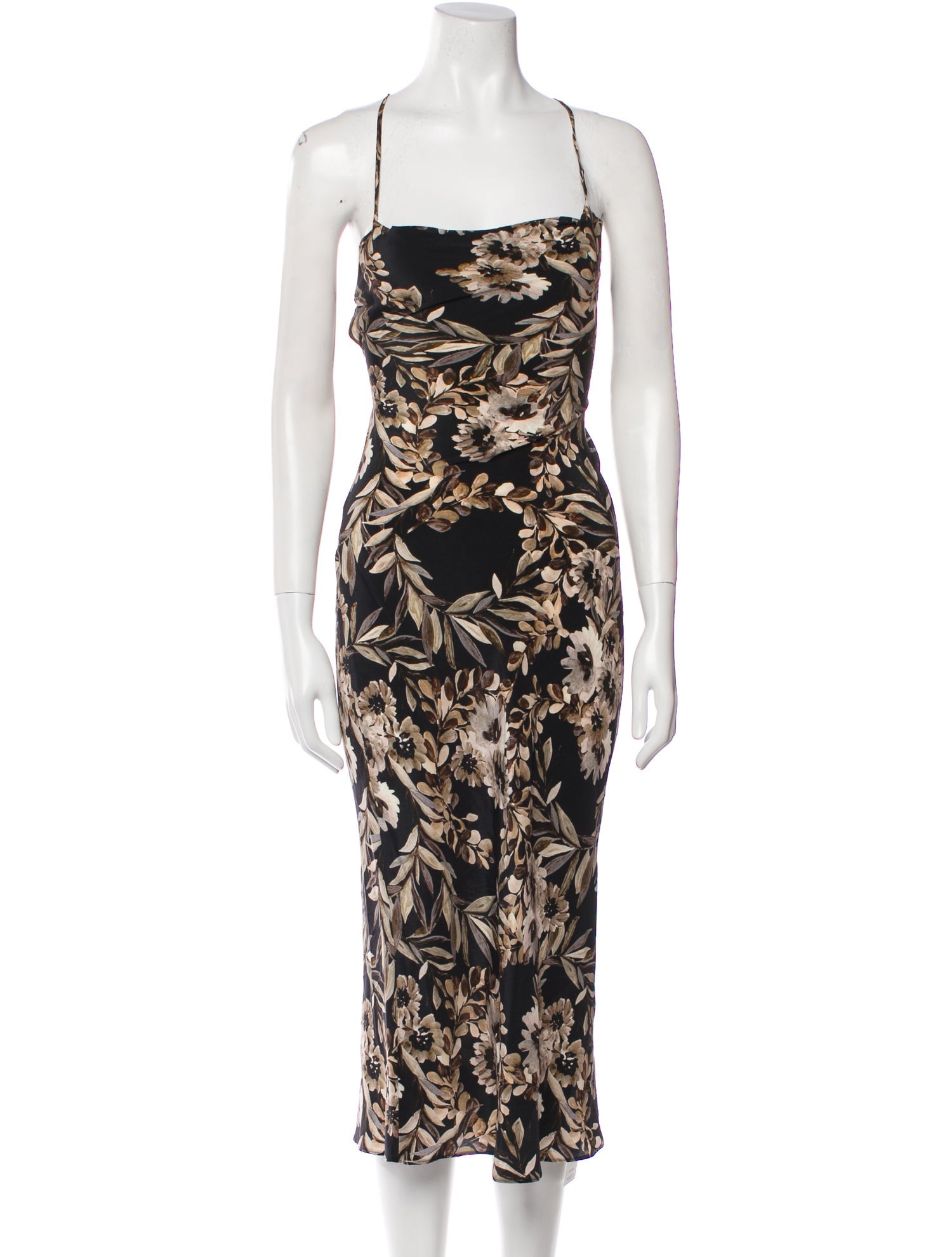 Stone Cold Fox Silk Long Dress