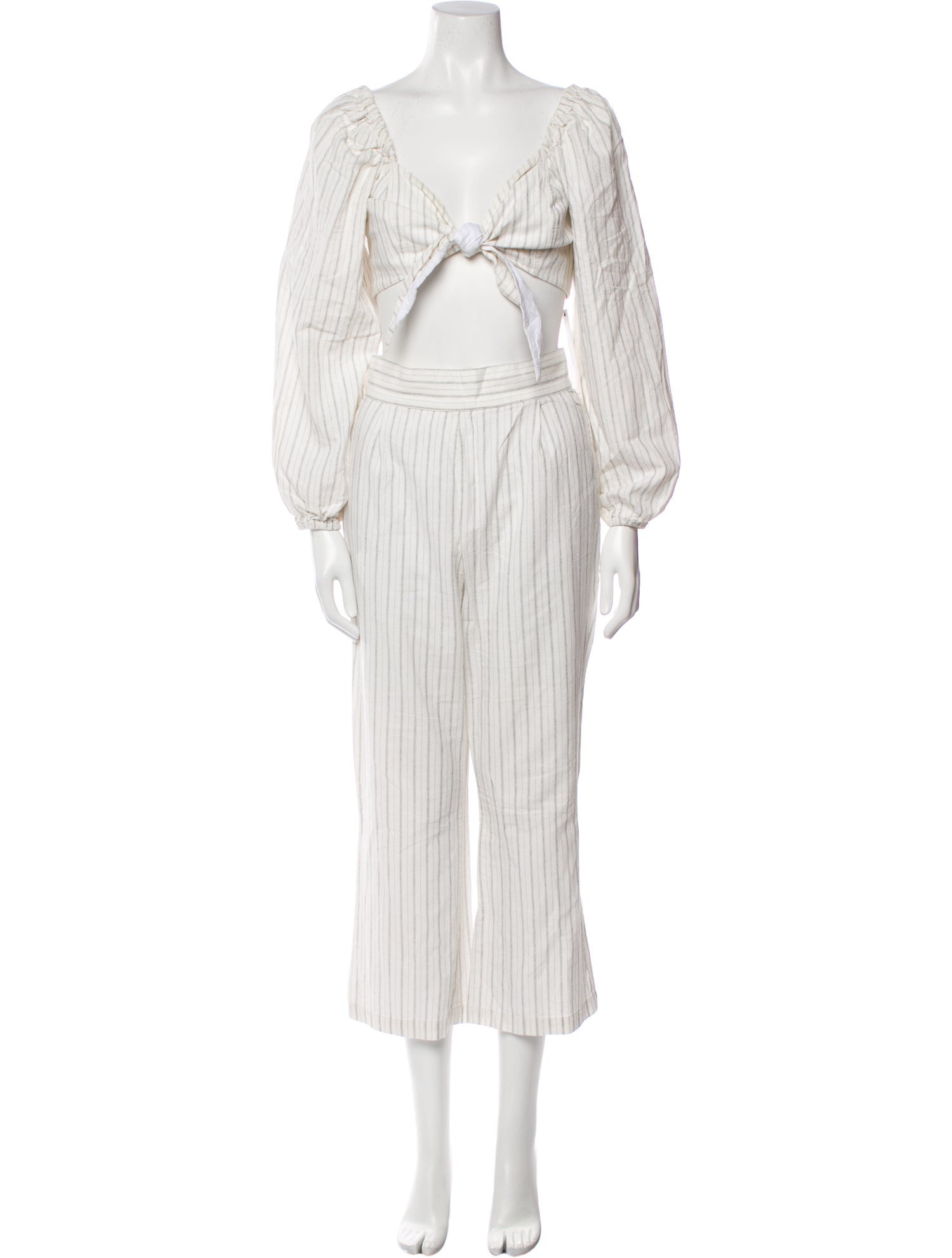 Stone Cold Fox Linen Striped Set