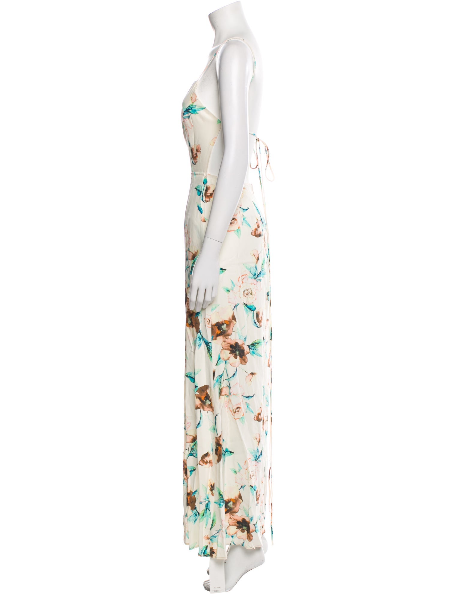Stone Cold Fox Silk Long Dress