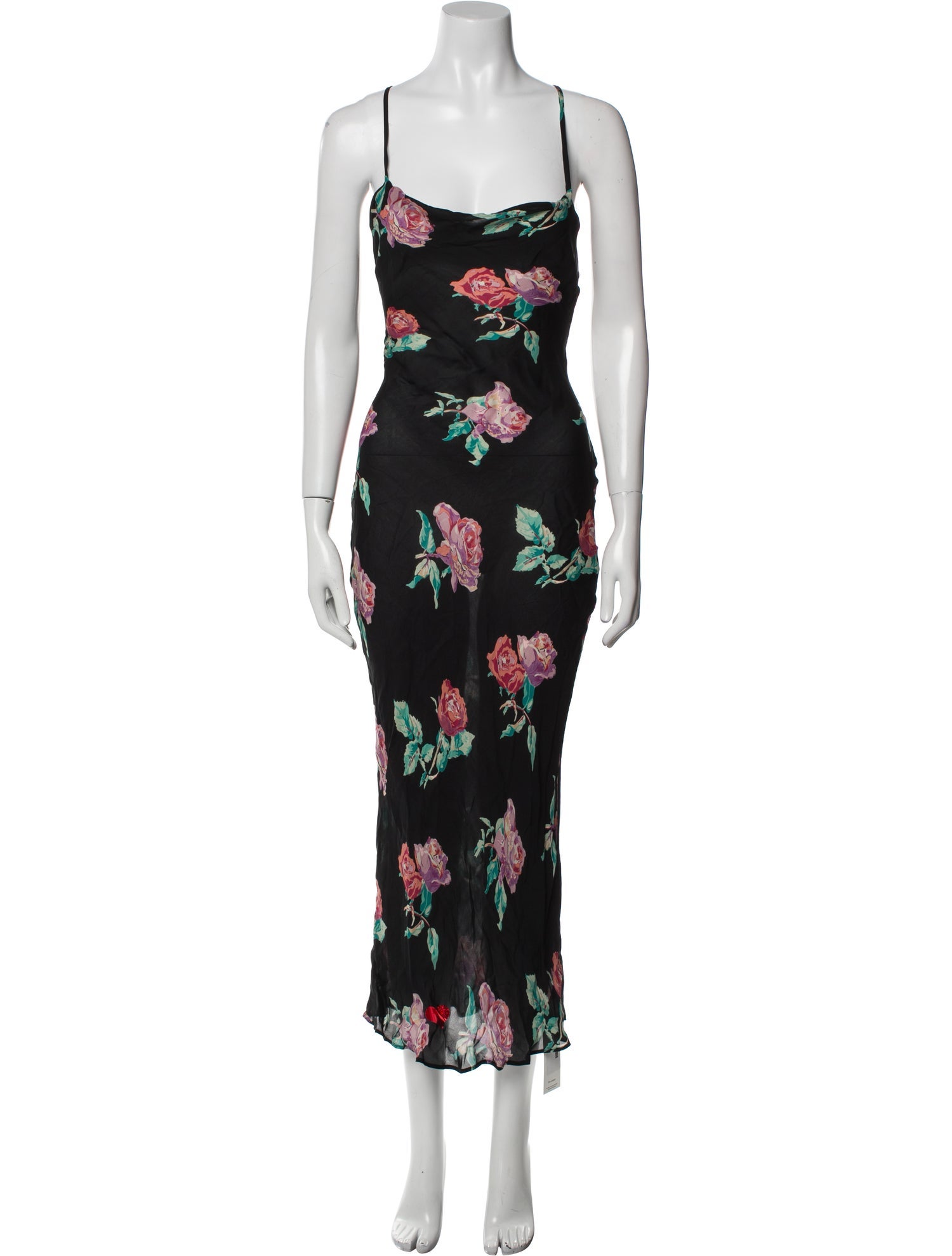 Stone Cold Fox Silk Long Dress