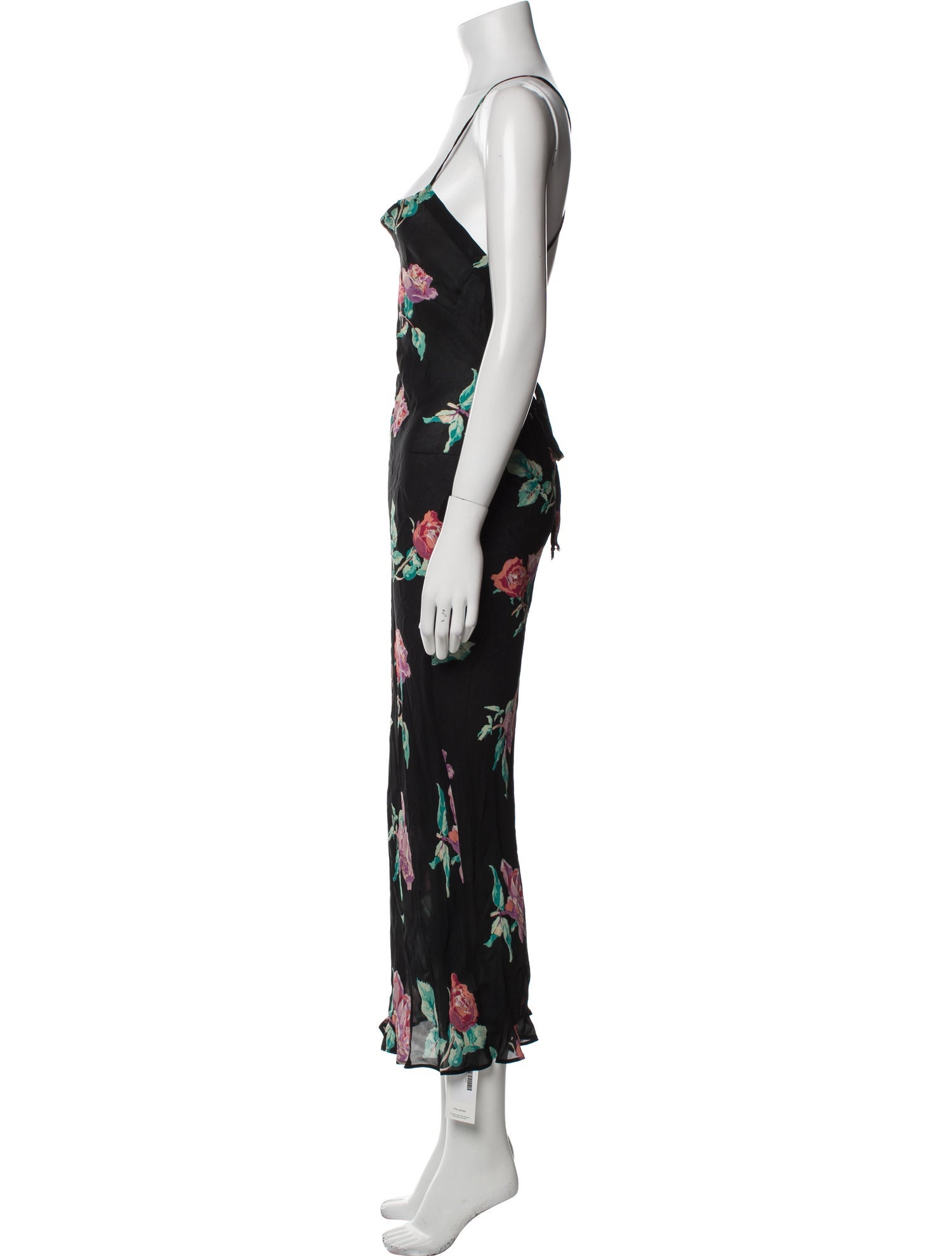 Stone Cold Fox Silk Long Dress