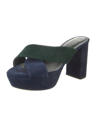 Stone Cold Fox Suede Slides