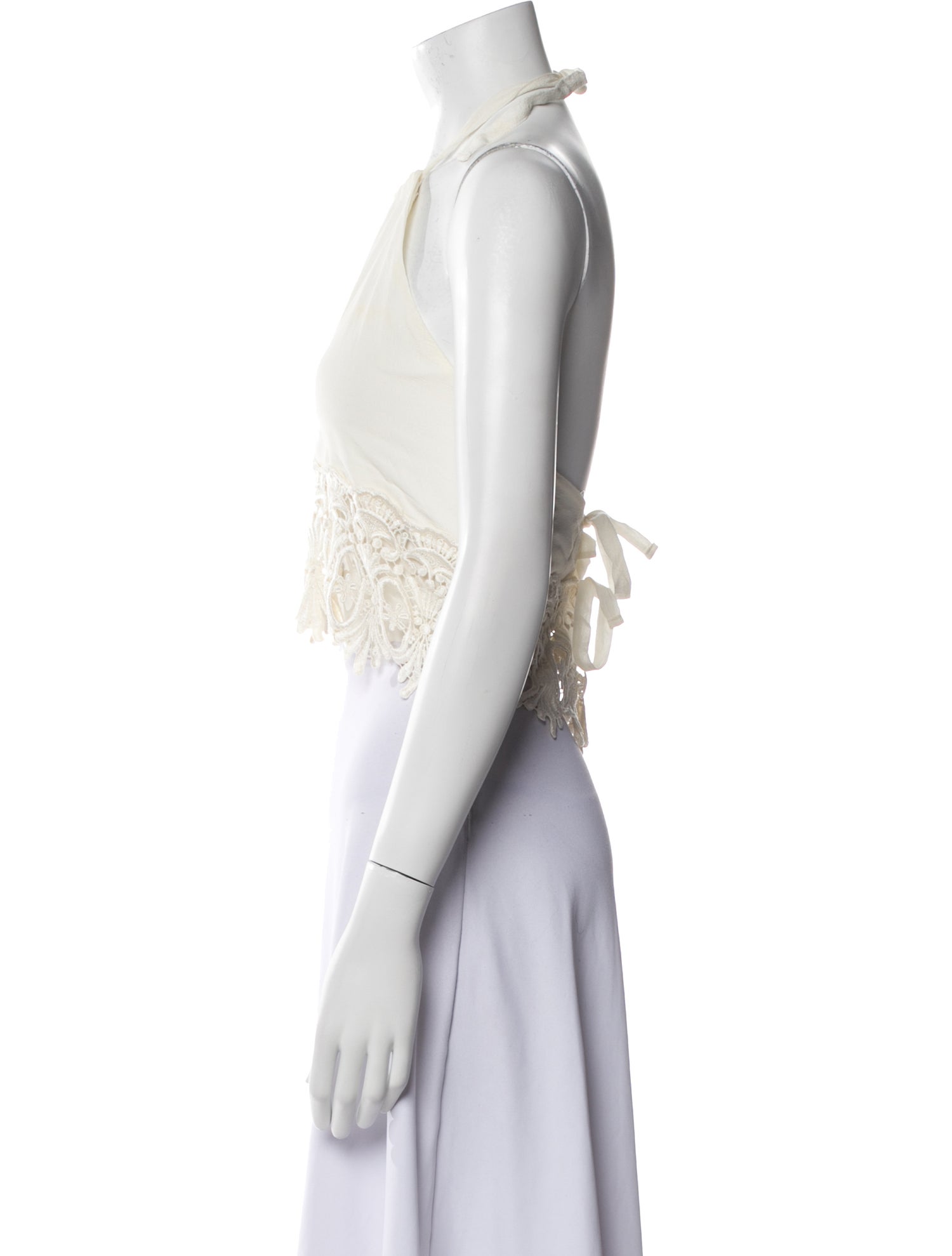 Stone Cold Fox Halterneck Sleeveless Crop Top