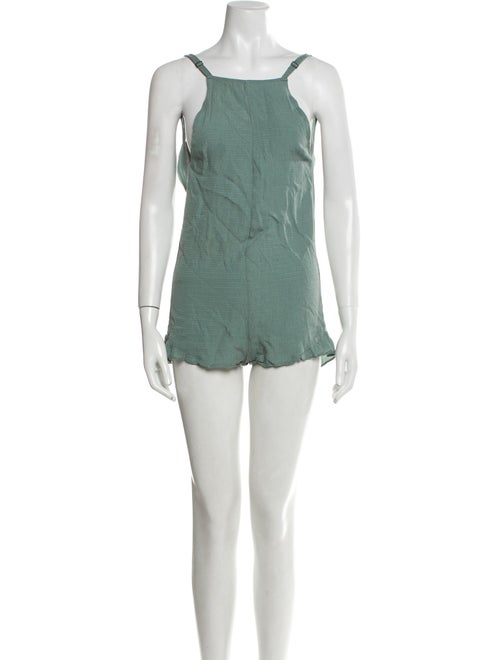 Stone Cold Fox Silk Square Neckline Romper