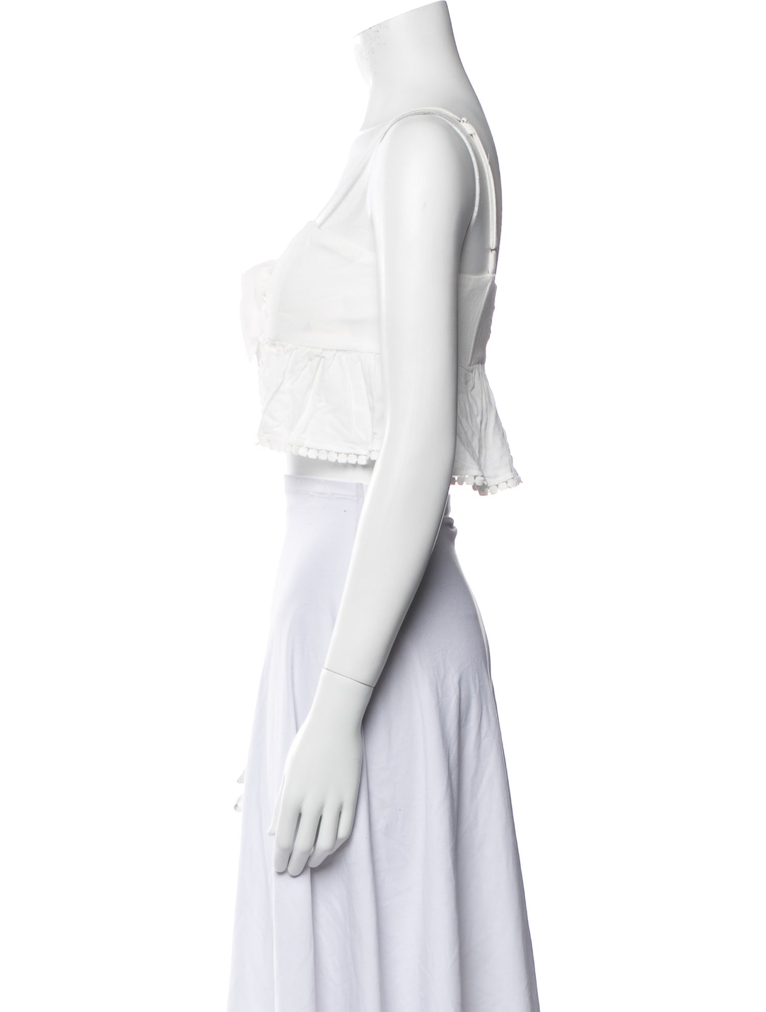 Stone Cold Fox Square Neckline Sleeveless Crop Top