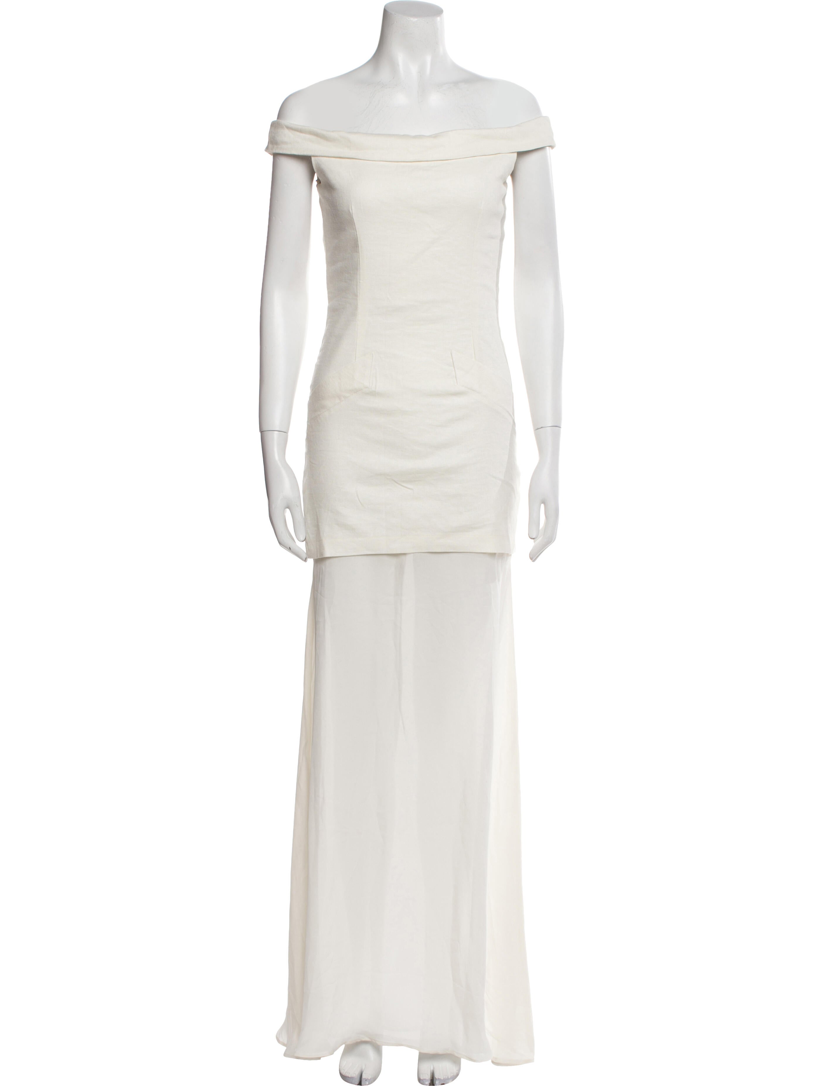 Stone Cold Fox Linen Long Dress