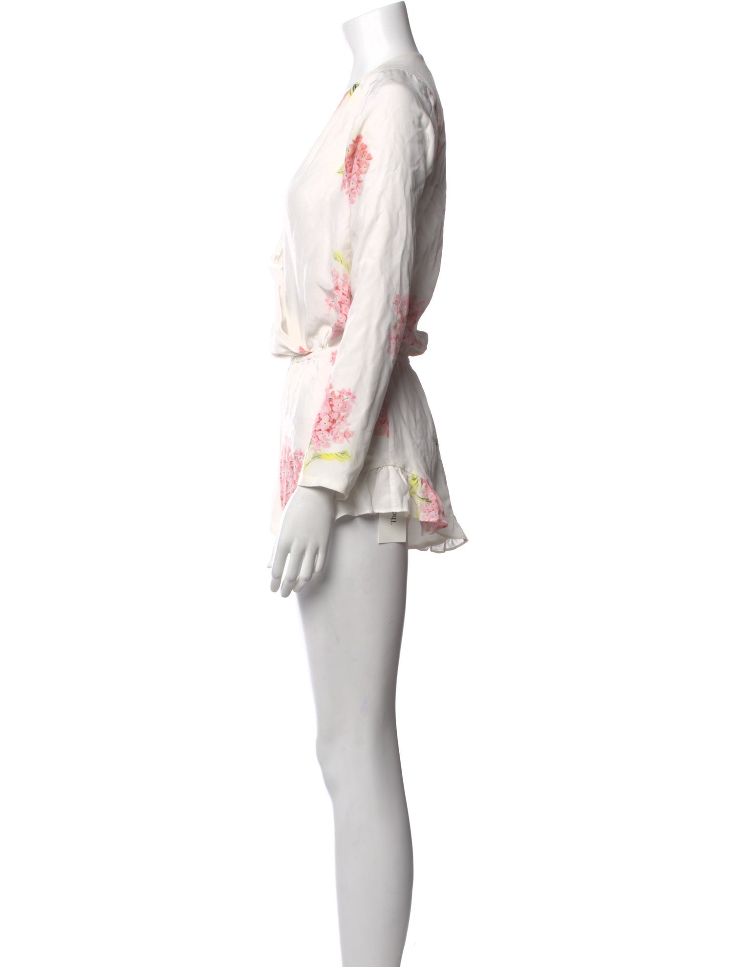 Stone Cold Fox Silk Floral Print Romper