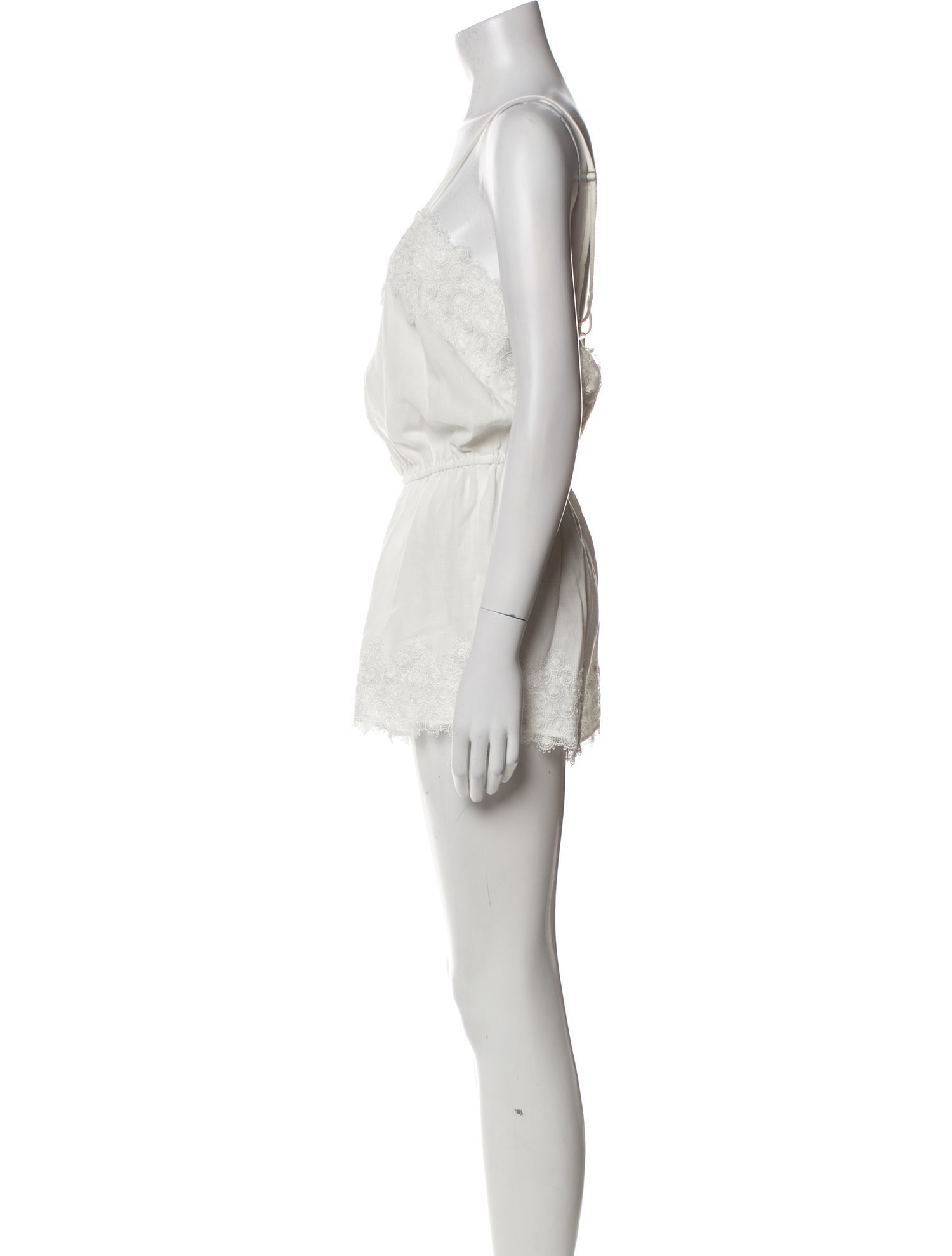 Stone Cold Fox Silk Strapless Romper w/ Tags