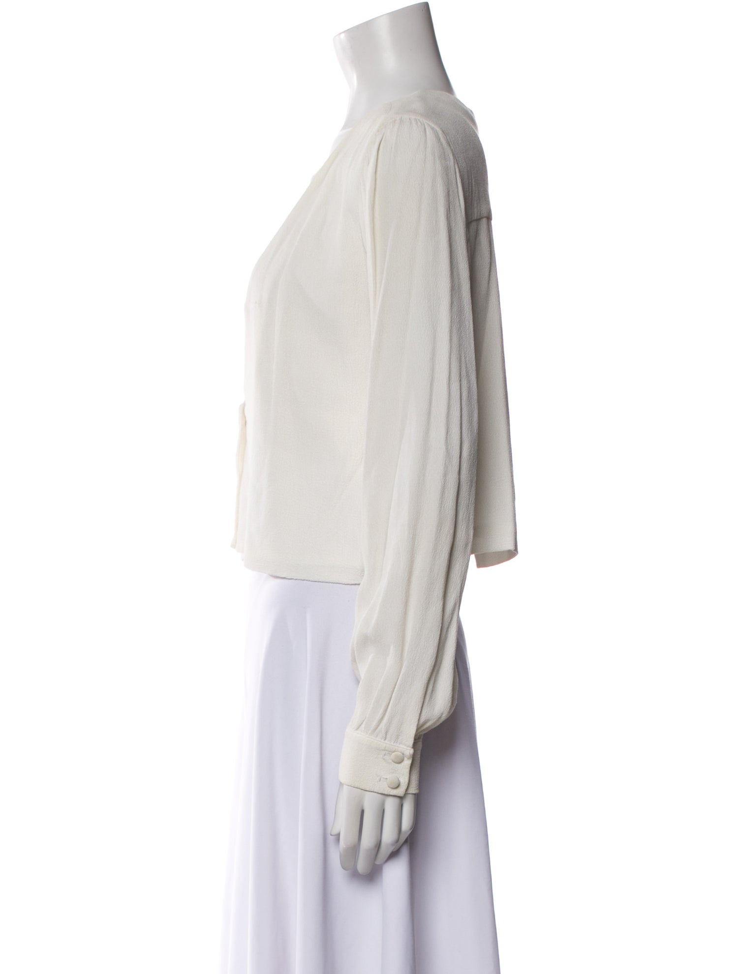 Stone Cold Fox Square Neckline Long Sleeve Crop Top