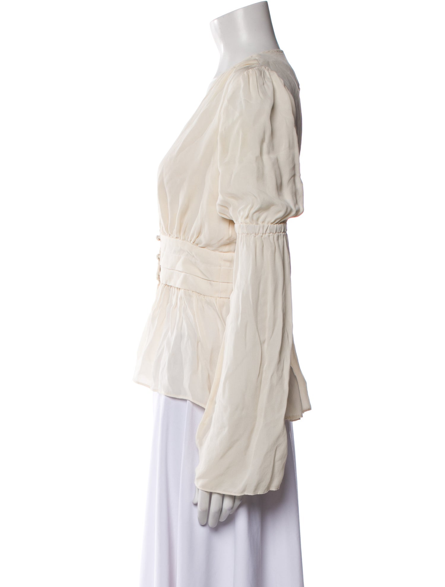 Stone Cold Fox V-Neck Long Sleeve Blouse