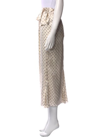 Stone Cold Fox Silk Midi Length Skirt