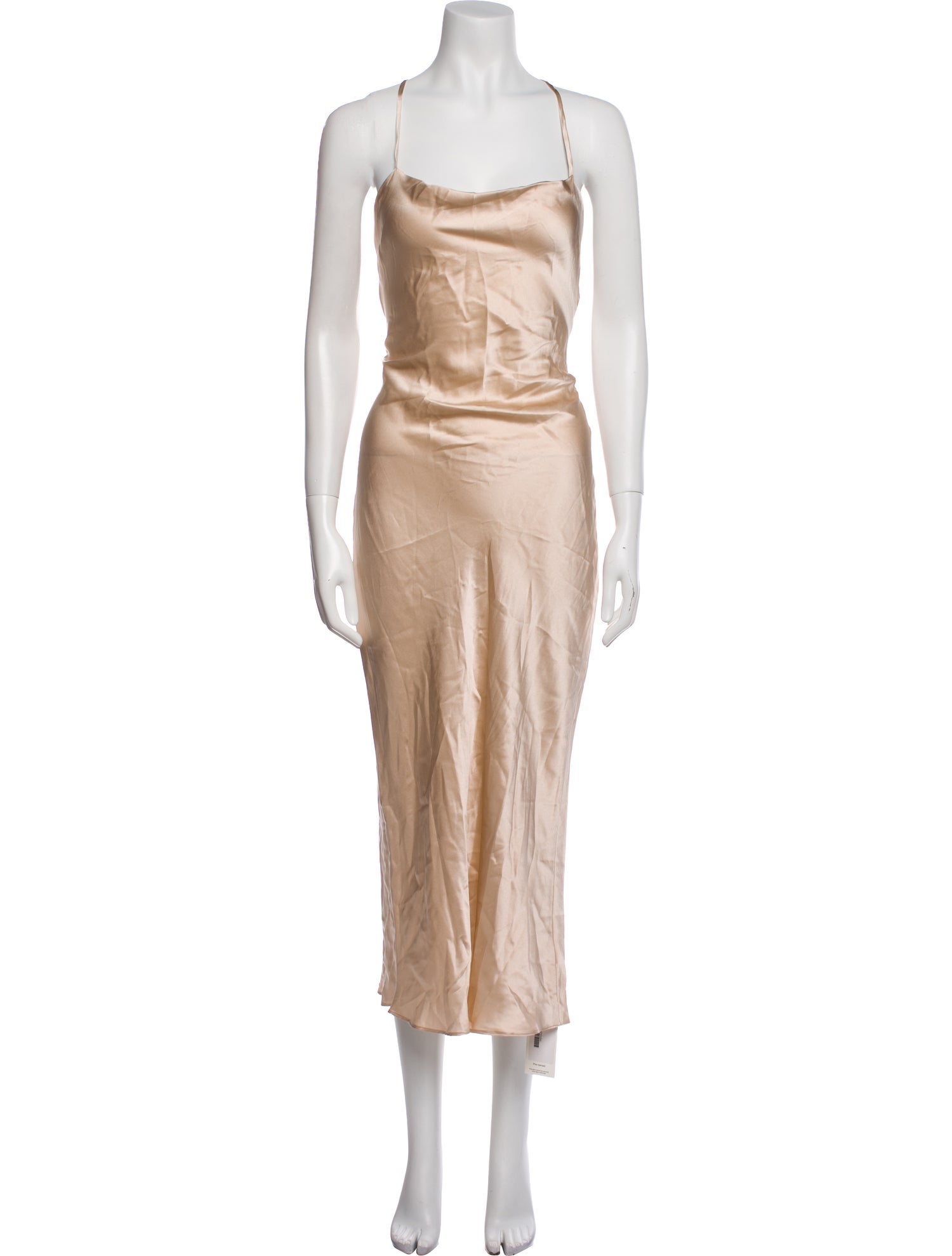 Stone Cold Fox Silk Midi Length Dress