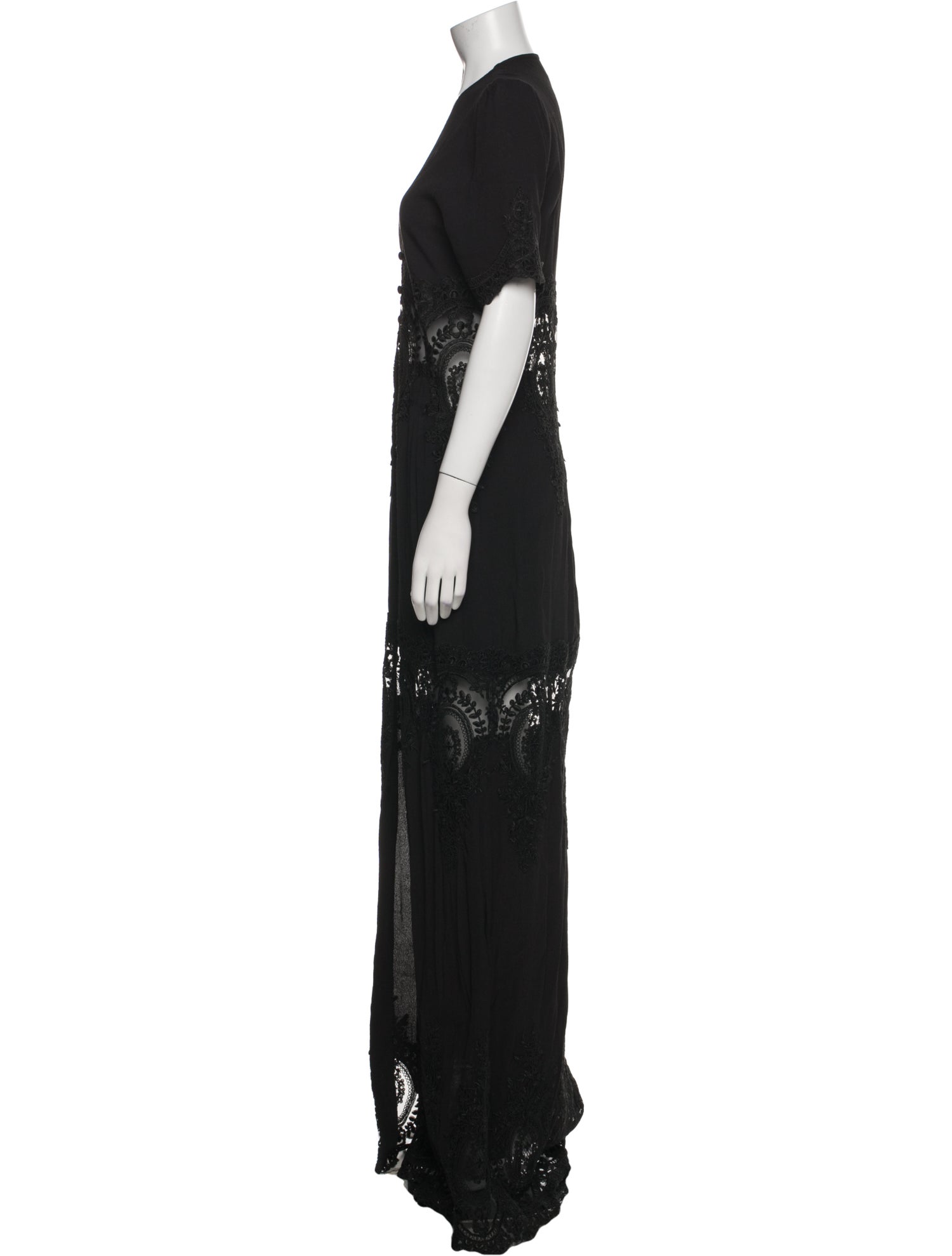 Stone Cold Fox Lace Pattern Long Dress